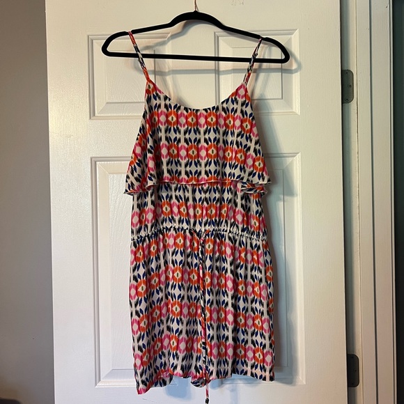Geometric partnered short romper medium danielrainn colorful summer - Picture 4 of 8